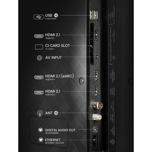 TV UHD HISENSE 55E7Q PRO SMART 4K QLED 144Hz